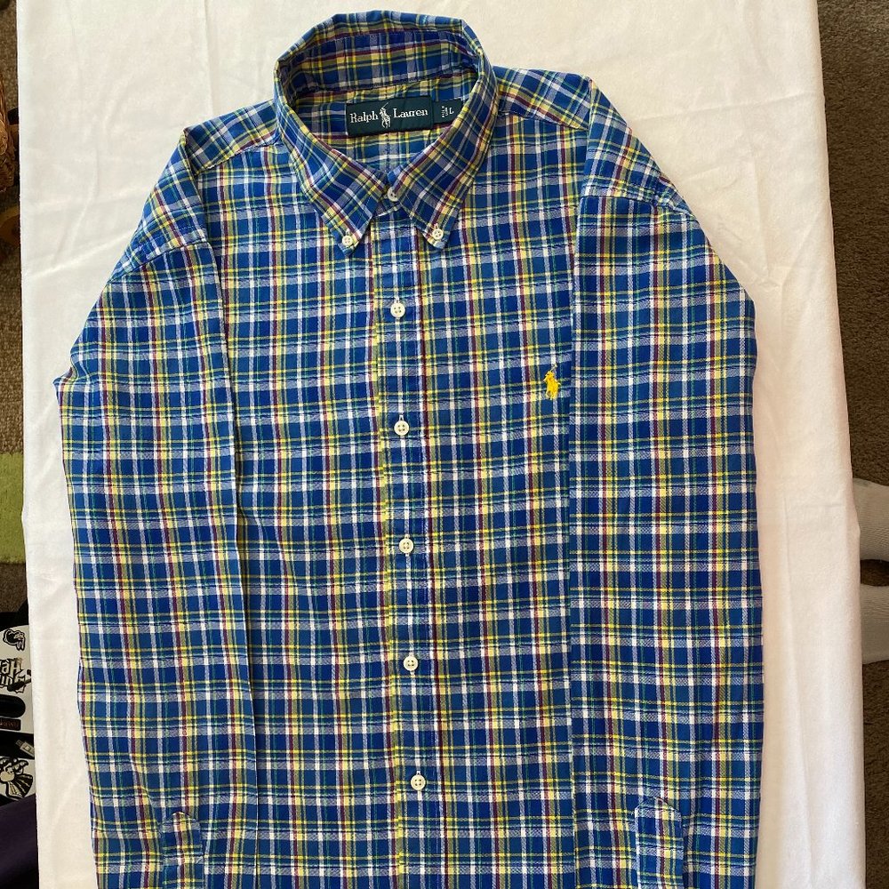 Ralph Lauren Men's Long Sleeve Cotton Shirt Size L